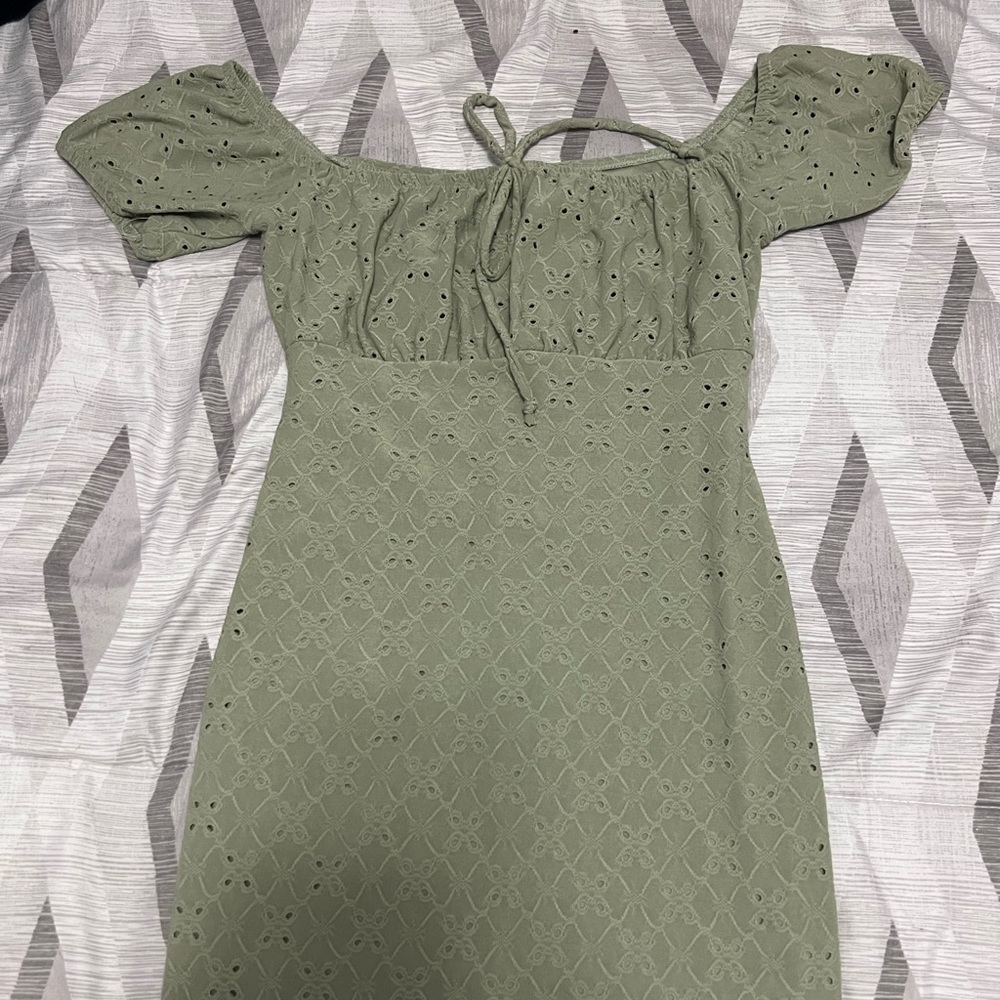 Brand new Light casual green olive dress